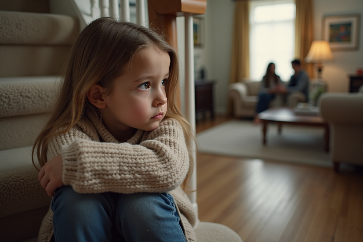 Jeune fille assise sur l
