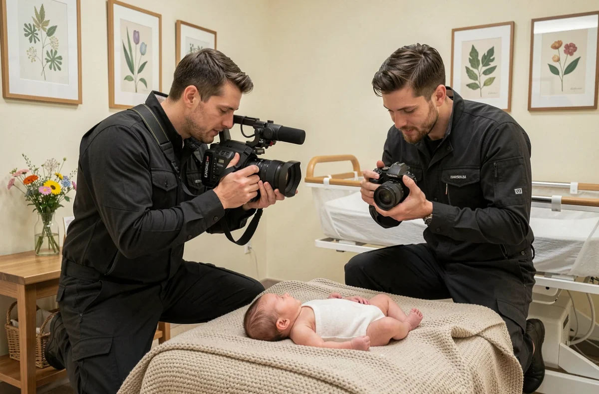 Ilys Films équipe photo et vidéo de naissance en reportage dans une maternité du Nord