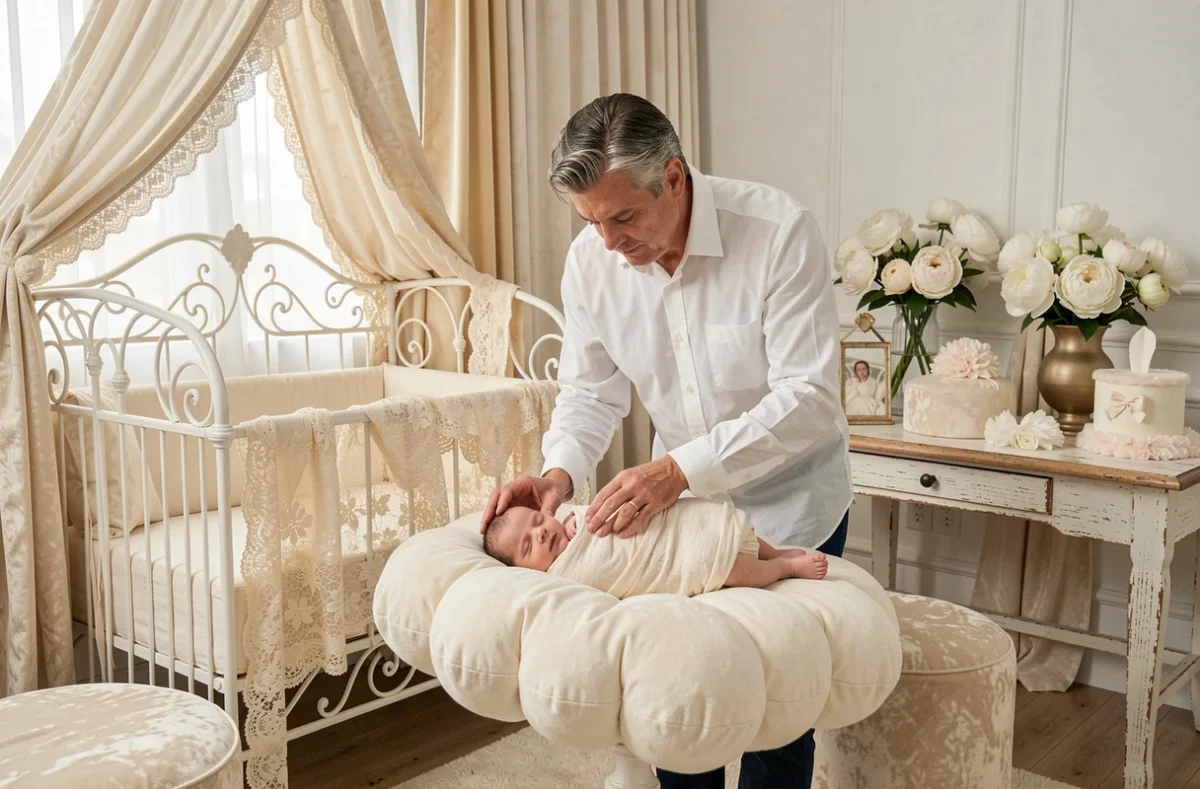 Studio des Anges : intérieur d'un studio photo naissance élégant dans le Nord